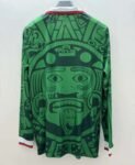 1998 Retro Long Sleeve Mexico Home Football Shirt_y